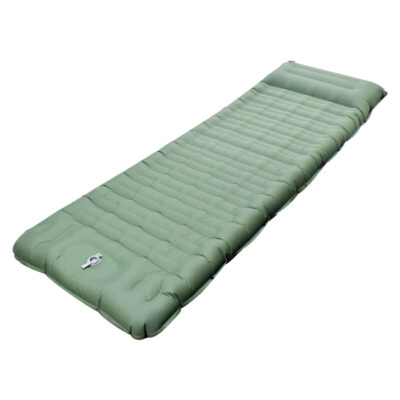 Portable Camping Sleeping Pad, 190 × 85 cm, Inflatable, Green, Waterproof