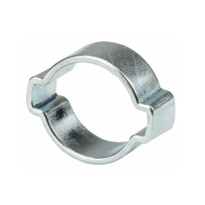 Double Ear Hose Clip – 5–7 mm, Zinc-Plated Steel for Oxygen-Acetylene Hose
