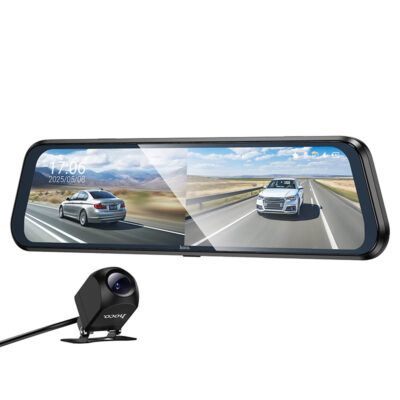 9.66” Streaming Media Driving Recorder Mirror (Dual Channel with Rear Camera)
