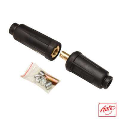 Welding Cable Connector– 500A, Male, 70–90 mm², Rubber+Brass