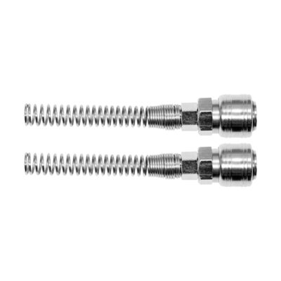 2PCS Kit European Quick Coupler with Spring, Hose Size 6x10 mm (Female)