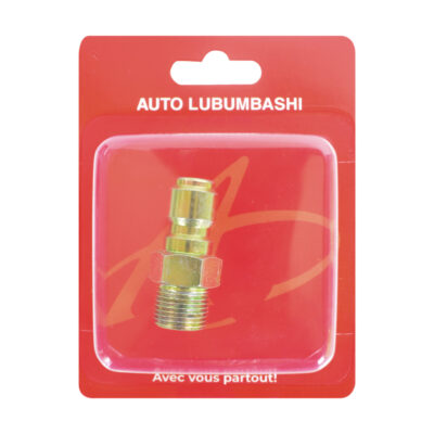 3/8" Quick Connect Coupler, Brass, Male NPT, High-Pressure