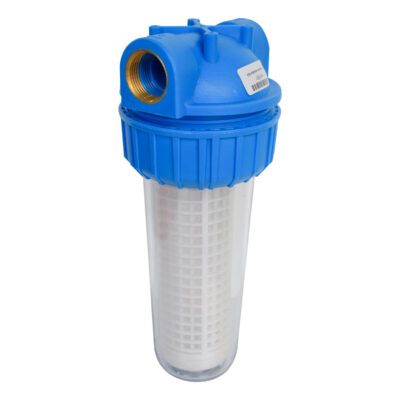 5-Inch Inline Sediment Water Filter – 3/4" Brass Ports – 10 bar