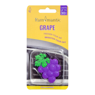 Air Freshener – Grape Scent, Clip-On, 30-Day Duration