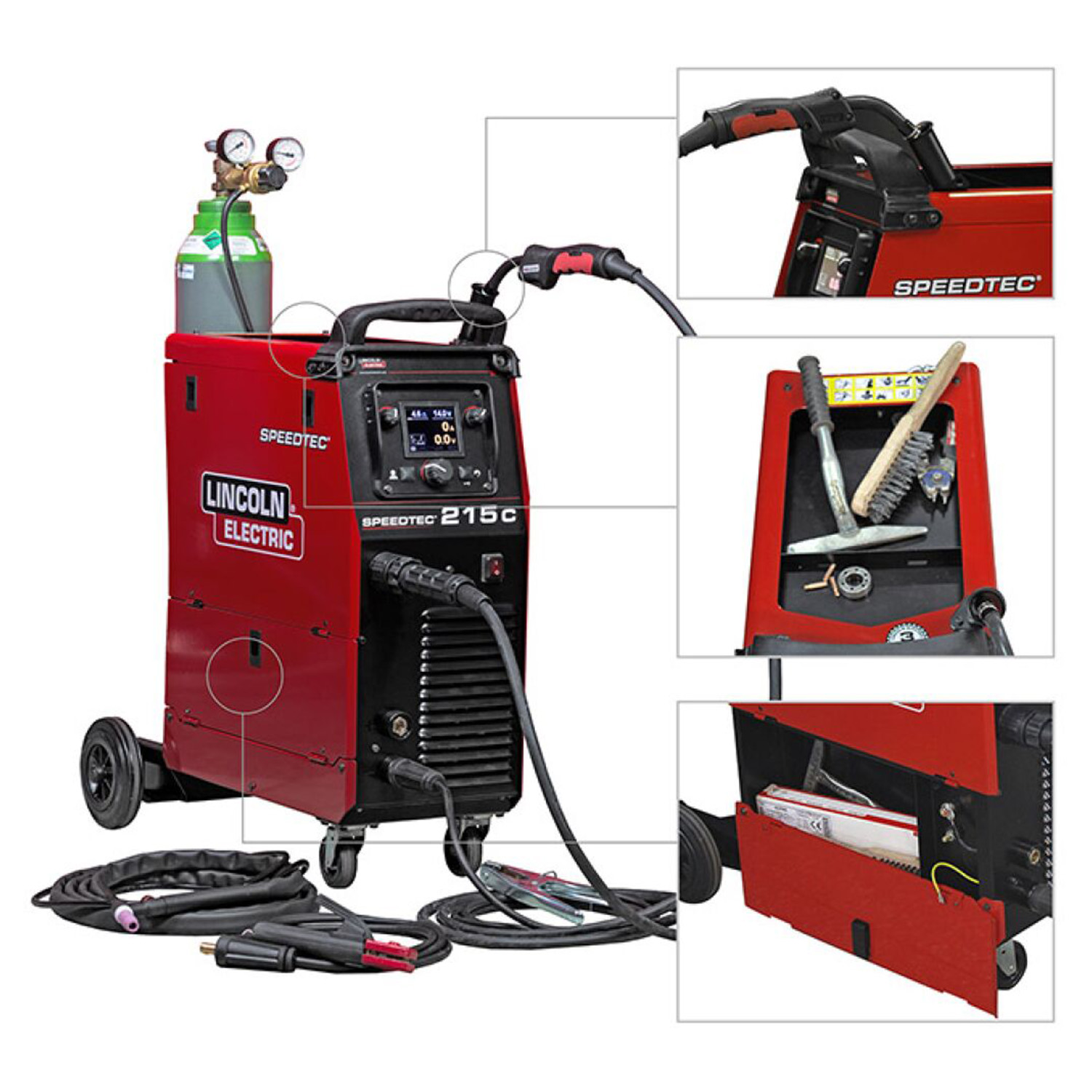 SPEEDTEC® 215C Multi-Process Welder (115/230 V Single-Phase, 20–200 A) - Image 4