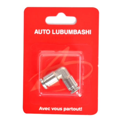 Pneumatic Quick-Connect – 90° Stainless Steel Elbow Push-In Fitting – Ø6 mm