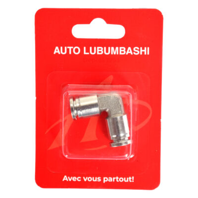 Pneumatic Quick-Connect – 90° Stainless Steel Elbow Push-In Fitting – Ø10 mm