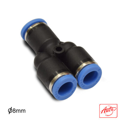 Pneumatic Quick-Connect –Y Push-In Fitting – Ø8 mm