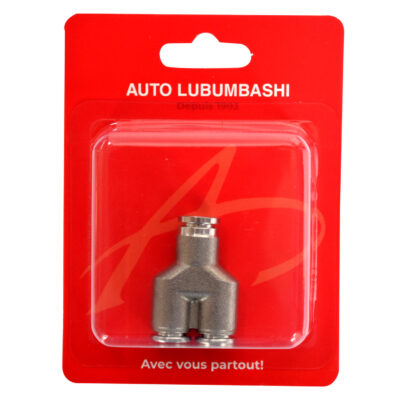 Pneumatic Quick-Connect – Stainless Steel Y Connector – Ø8 mm