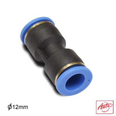 Pneumatic Quick Connector – PU Plastic, 12 mm Hose