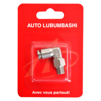 Pneumatic Quick-Connect – 90° Stainless Steel Swivel Male Elbow Push-In Fitting – Ø6 mm
