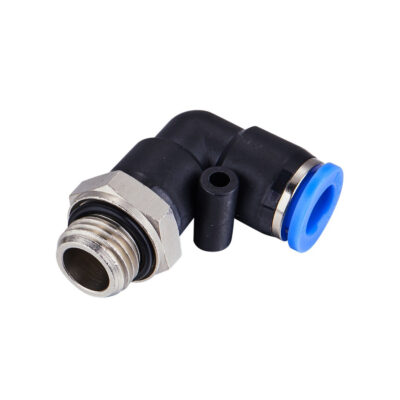 Pneumatic Fitting – 90° Elbow Push-in with Male Threads (1/4” x 12 mm)