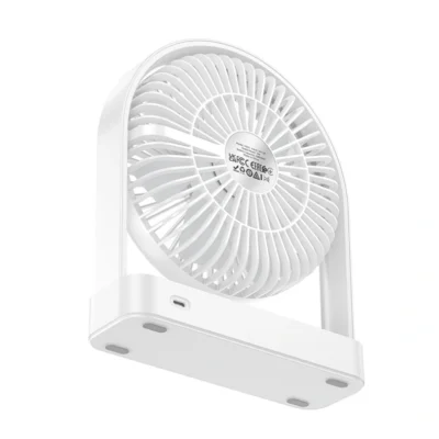 Ultra-Thin Portable Desktop Fan, Rechargeable, 3-Speed, Quiet Operation