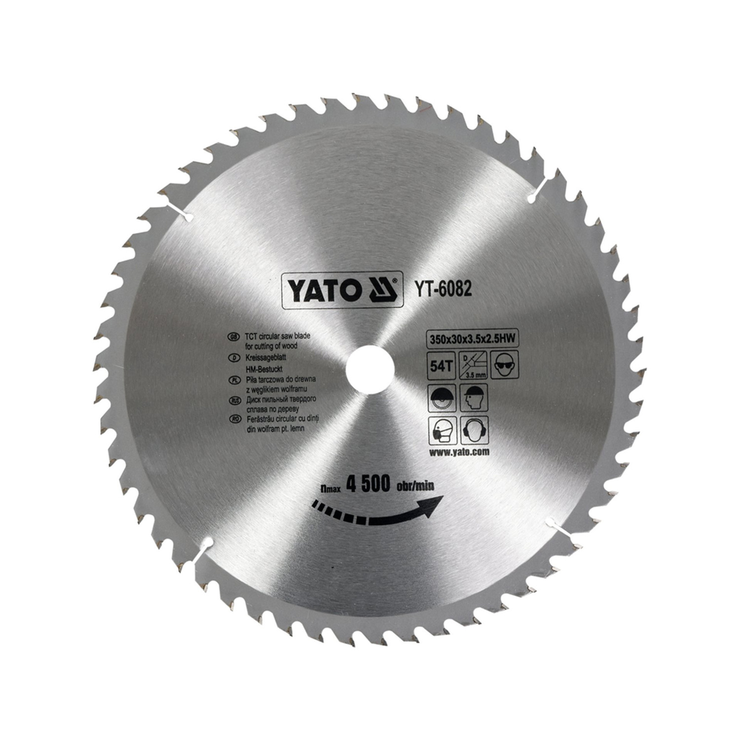 TCT Circular Saw Blade for Wood – 350x30x2.5mm, 54 Teeth – Image 2