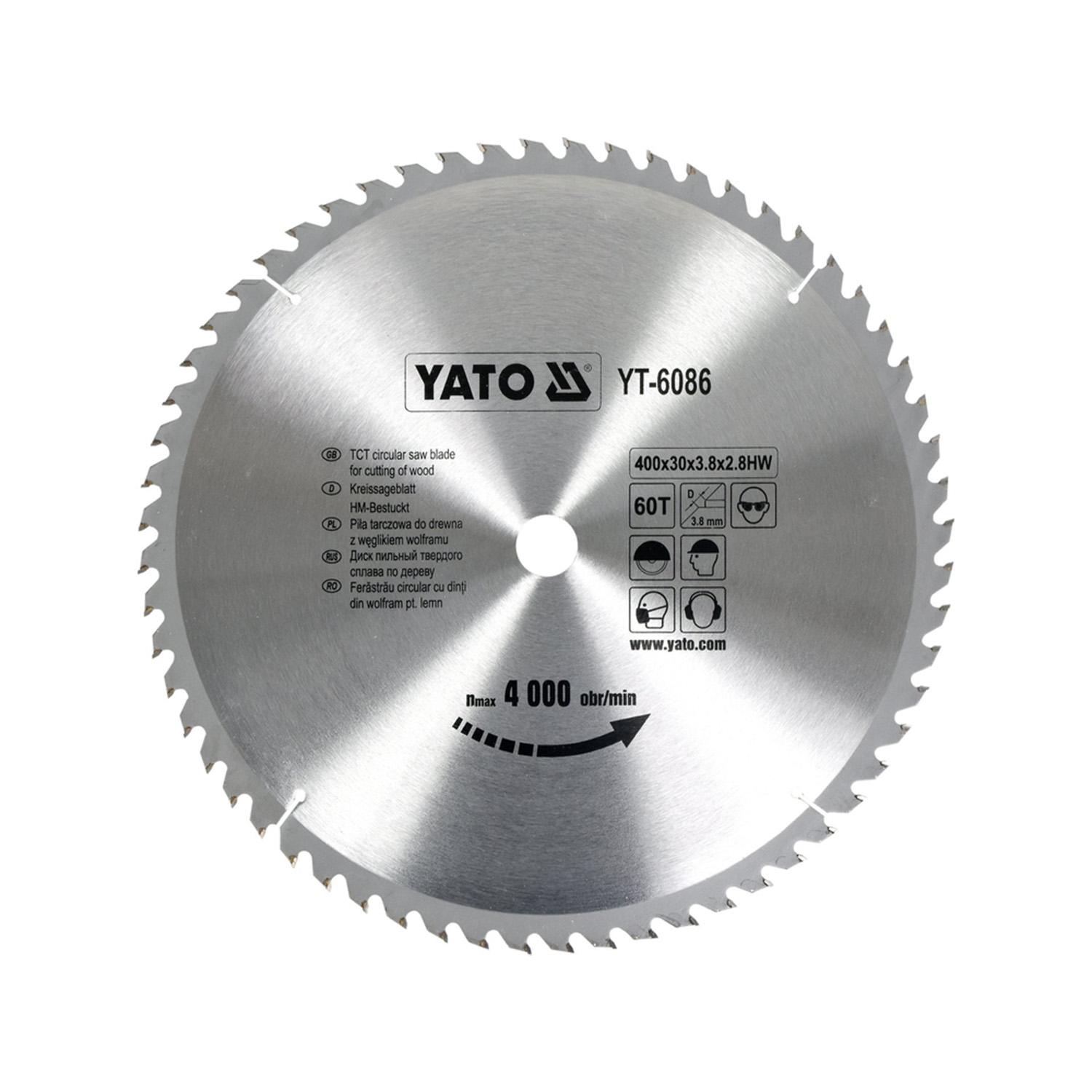 TCT Circular Saw Blade for Wood – 400x30x2.8mm, 60 Teeth – Image 2