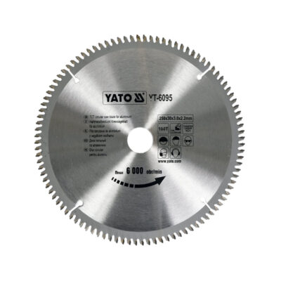 TCT Circular Saw Blade for Aluminium – 250 mm, 100 Teeth