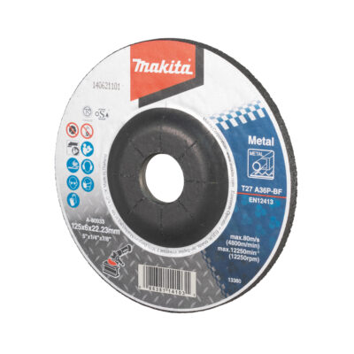 Metal Grinding Disc – 125 × 6 × 22.23 mm