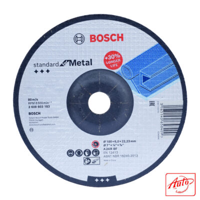 Depressed Center Metal Grinding Disc – 180 x 6 x 22.23 mm