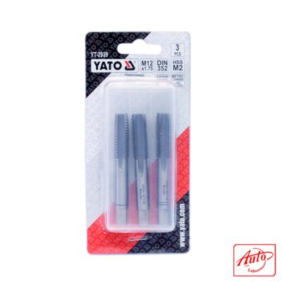 Hand Tap Set – M12 (3 pcs) HSS M2